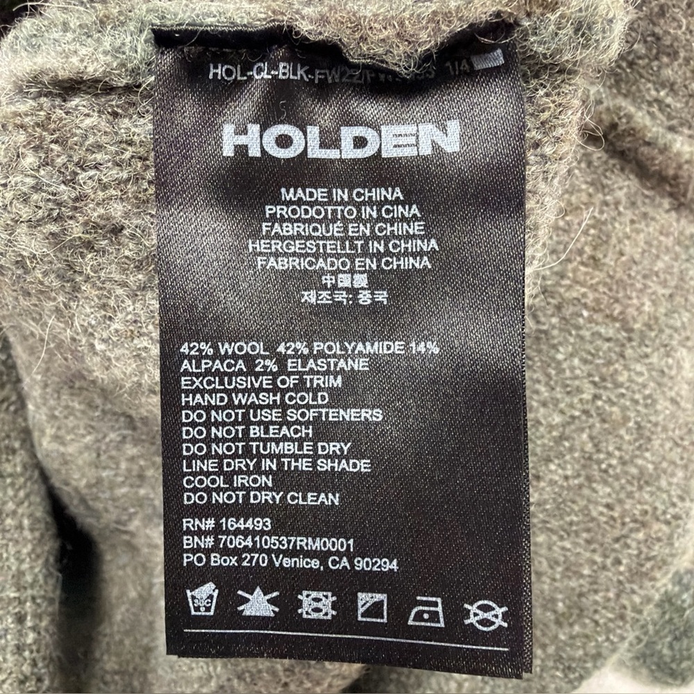 HOLDEN Chalet Camouflage-Print Hoodie Soft Knit Size S NWT - Picture 7 of 12
